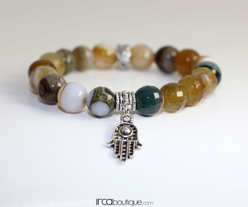 Bracelet_FacetedBrownStripeAgate_Hamsa010101015Front