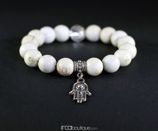 Bracelet_Howlite_Hamsa_Front