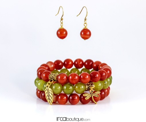 Jade&OrangeAgate_AgateEarings_OrangeSymphony_front